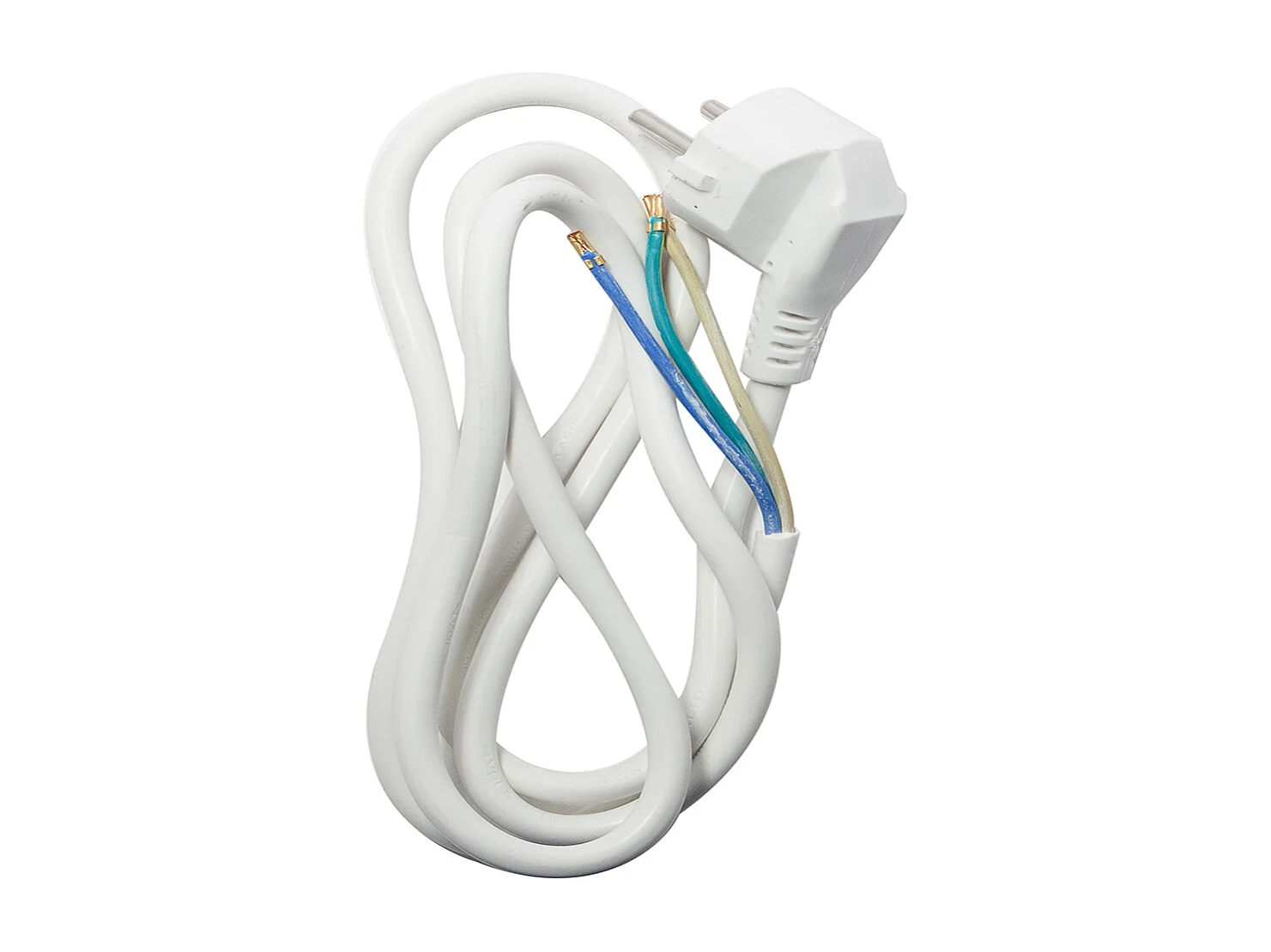 Rallonge HO5VVF 3x1,5mm2 - 1,5m - blanc - Chacon