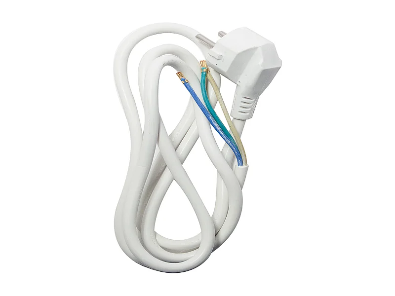 Rallonge HO5VVF 3x1,5mm2 - 1,5m - blanc - Chacon