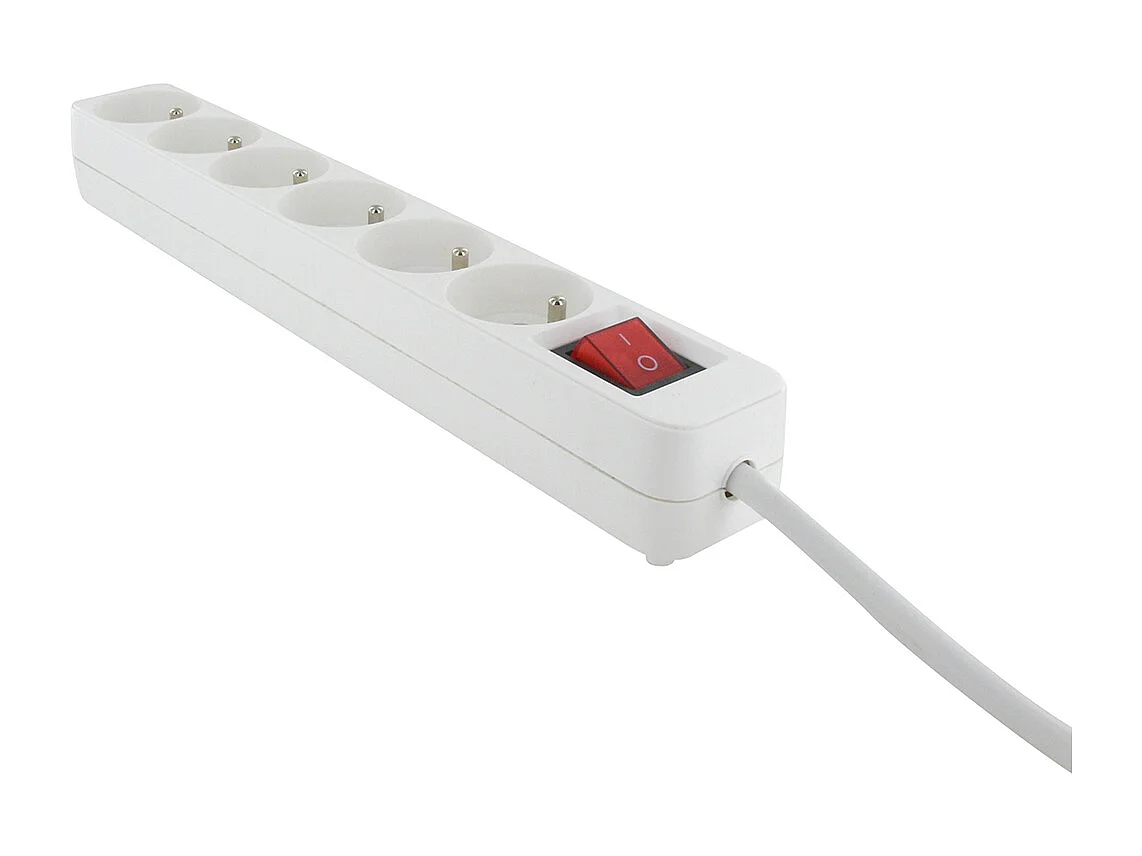 Multiprise recyclée 6x16A + interrupteur - Chacon