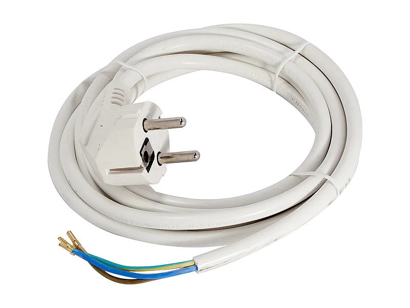 Rallonge HO5VVF 3x1,0mm² - 1,5m - Blanc - Chacon