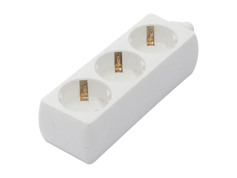 Bloc multiprise 3x16A sans cordon - Blanc - Chacon