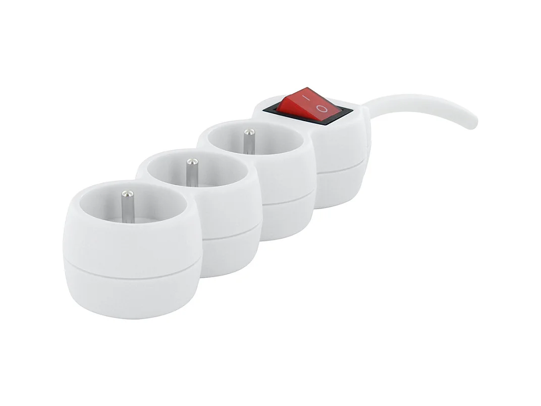 Bloc multiprise 3x16A 1,5 m - Blanc - Chacon