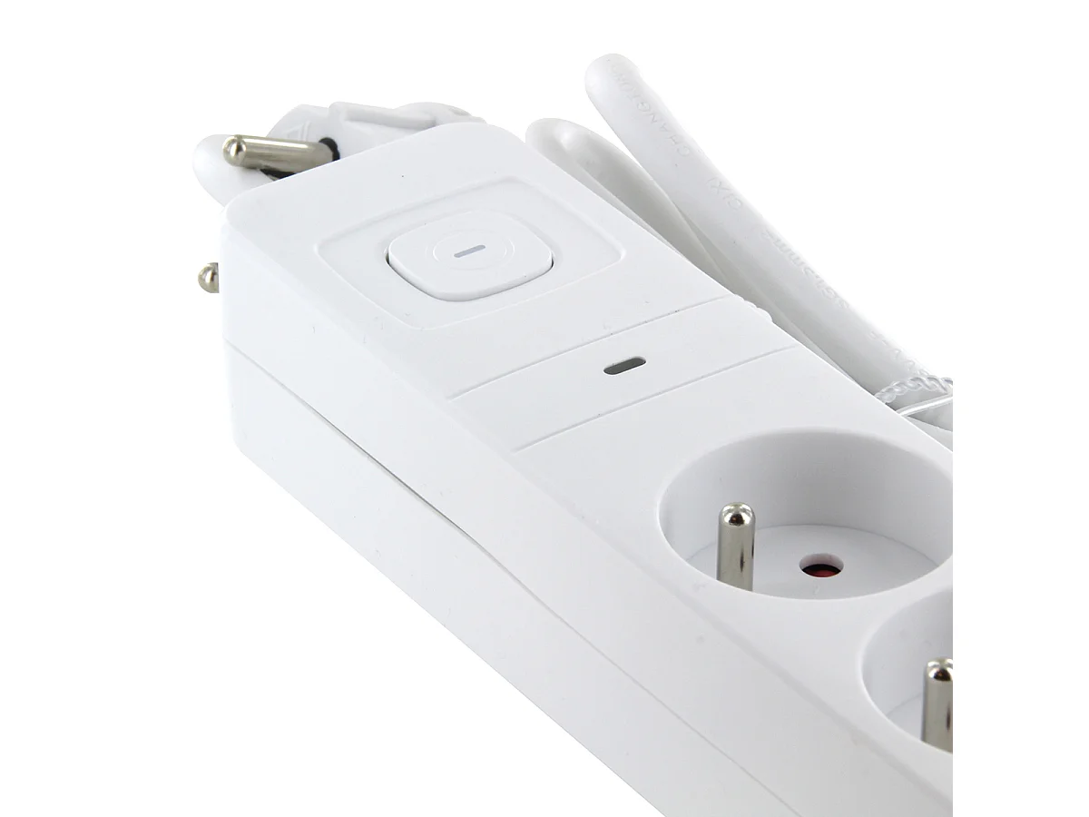 Bloc multiprise 4x16A + interrupteur - 1,5m - Chacon