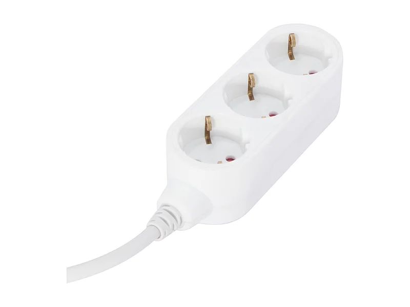 Bloc multiprise Schuko 3x16A - Blanc - Chacon