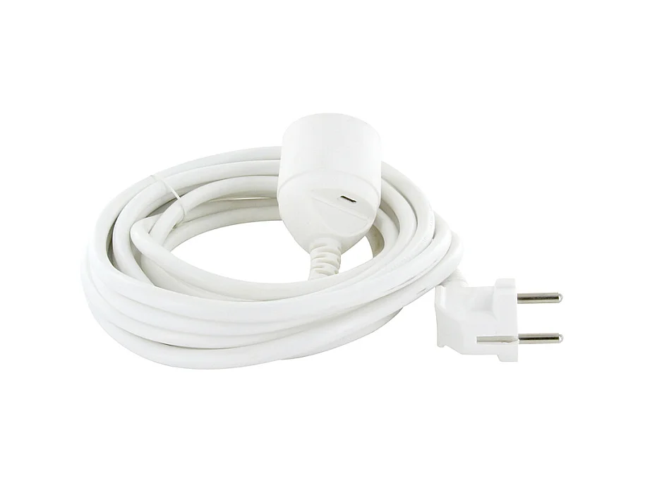 Rallonge + USB-C 5m - Blanc - Chacon