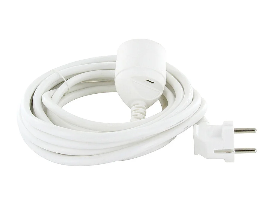 Rallonge + USB-C 5m - Blanc - Chacon