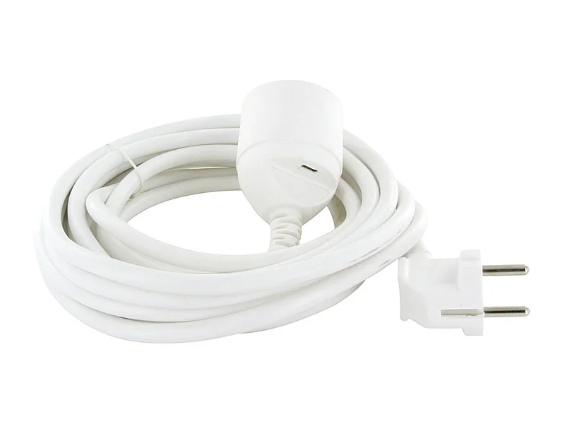 Rallonge + USB-C 5m - Blanc - Chacon