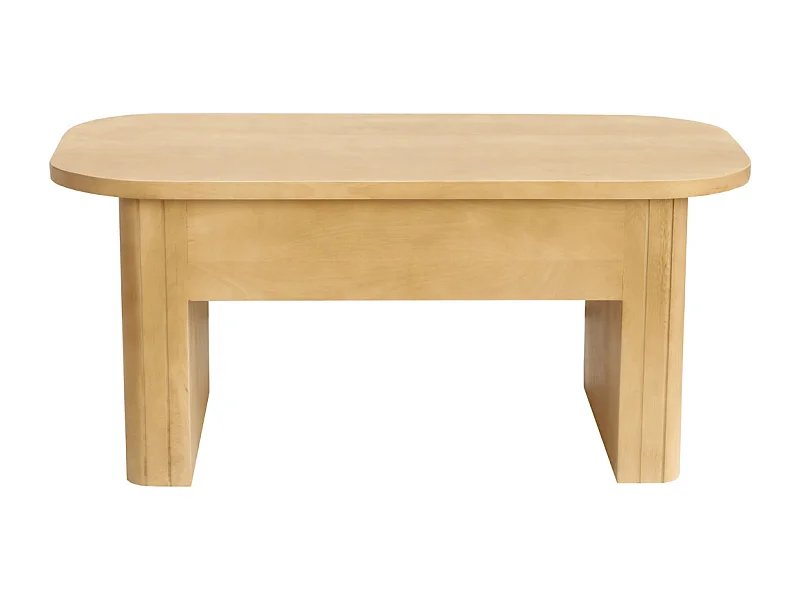 Tavolo basso rettangolare con sollevamento in legno massiccio di mango L100 cm LATIGO