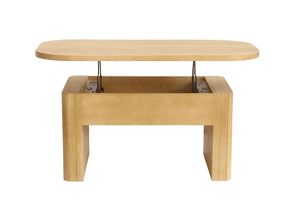 Table basse relevable rectangulaire bois manguier massif L100 cm LATIGO