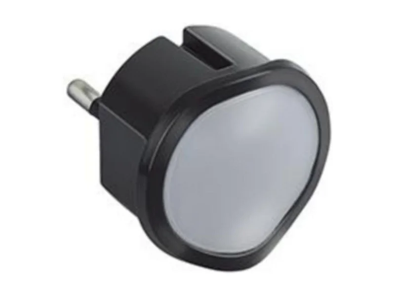 Fiche veilleuse crépusculaire LED 2P 10A - Noir - Legrand