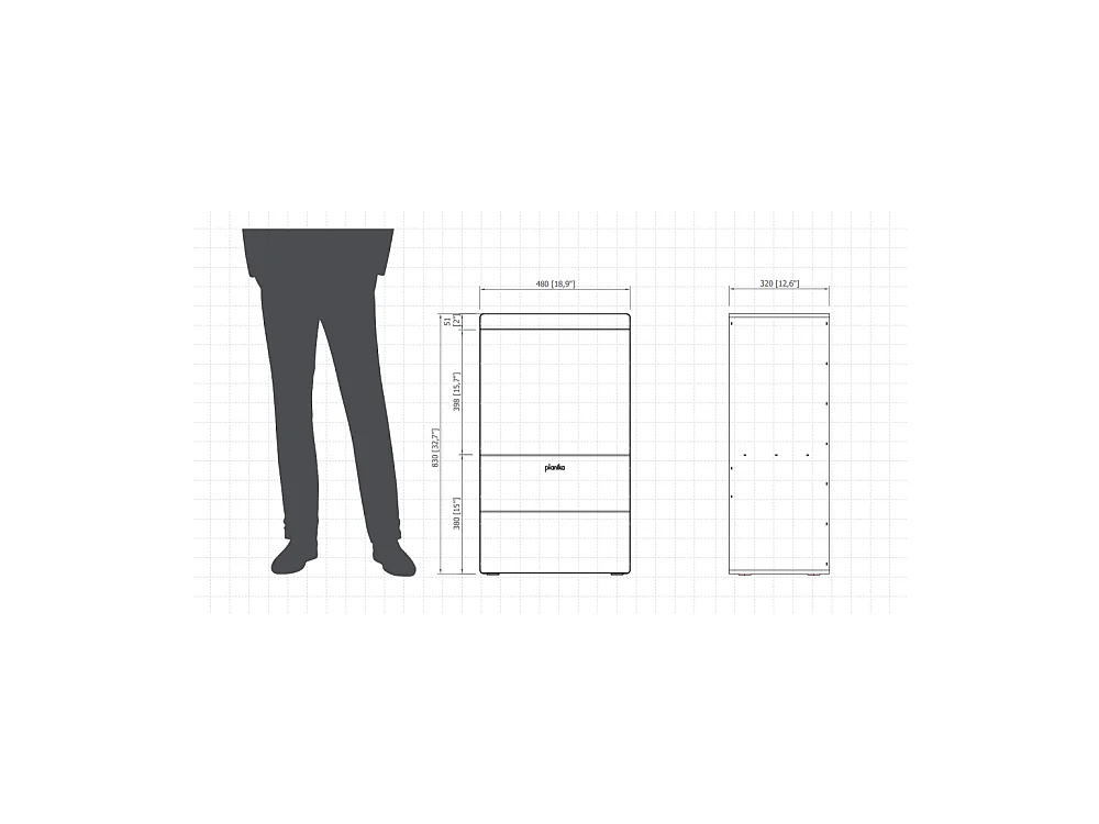 Planika - Cheminée à vapeur d'eau avec effet de flamme réaliste et technologie Optimyst, télécommande, design moderne