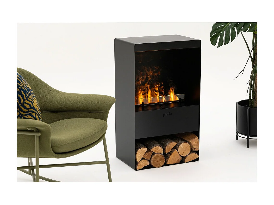 Planika - Stomende waterdamphaard met realistisch vlameffect en Optimyst-technologie, afstandsbediening, modern design
