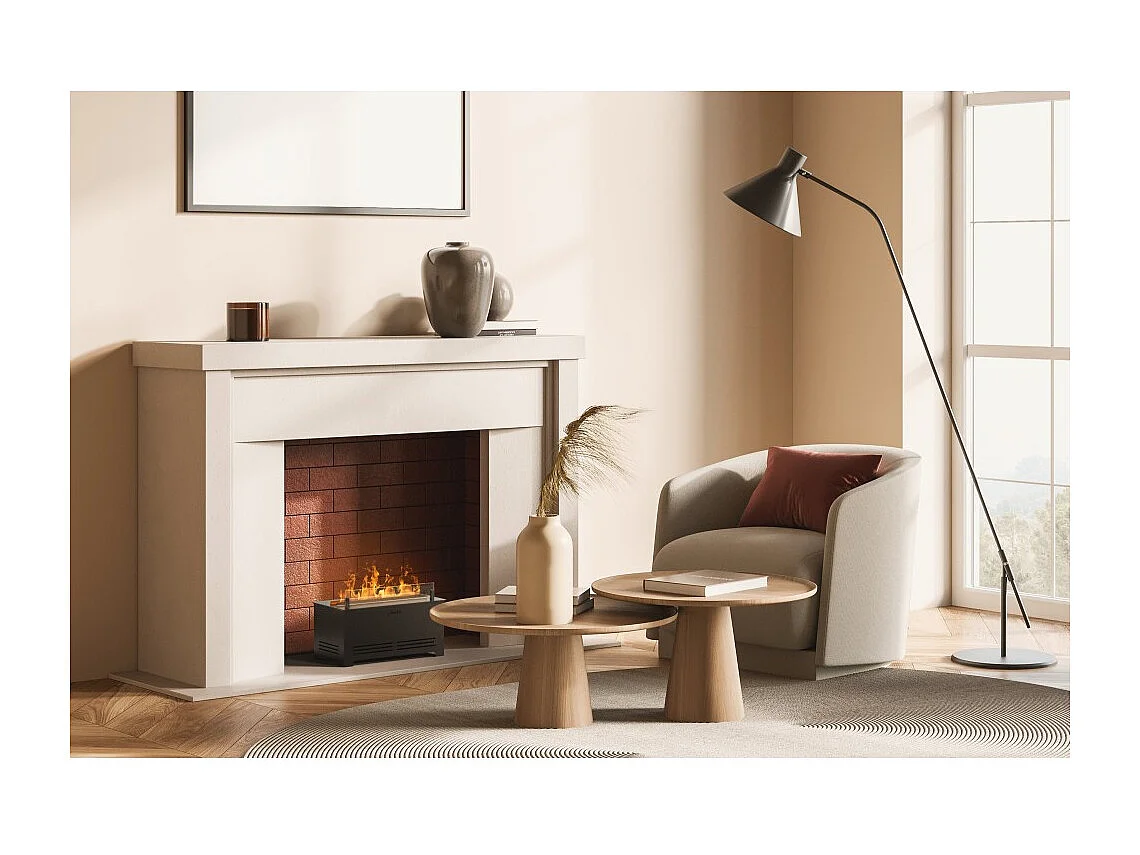 Planika - Troebele waterdampbrander met realistisch vlameffect en Optimyst-technologie, afstandsbediening, modern design