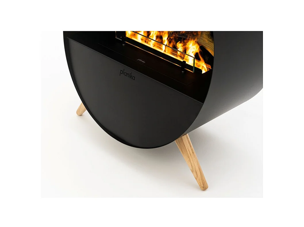 Planika - Cheminée à vapeur d'eau brumeuse avec effet de flamme réaliste et technologie Optimyst, télécommande, design moderne