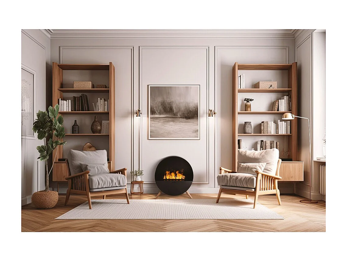 Planika - Misty Water Steam Fireplace met realistisch vlameffect en Optimyst-technologie, afstandsbediening, modern design