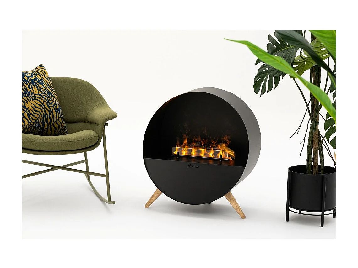 Planika - Misty Water Steam Fireplace met realistisch vlameffect en Optimyst-technologie, afstandsbediening, modern design