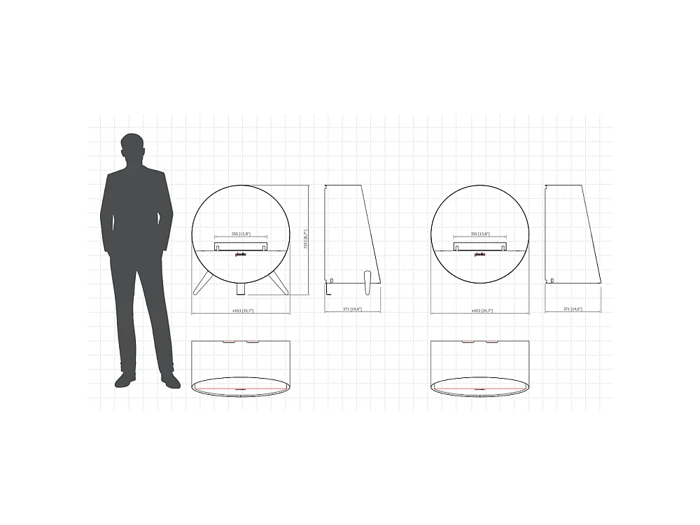 Planika - Misty Water Steam Fireplace met realistisch vlameffect en Optimyst-technologie, afstandsbediening, modern design