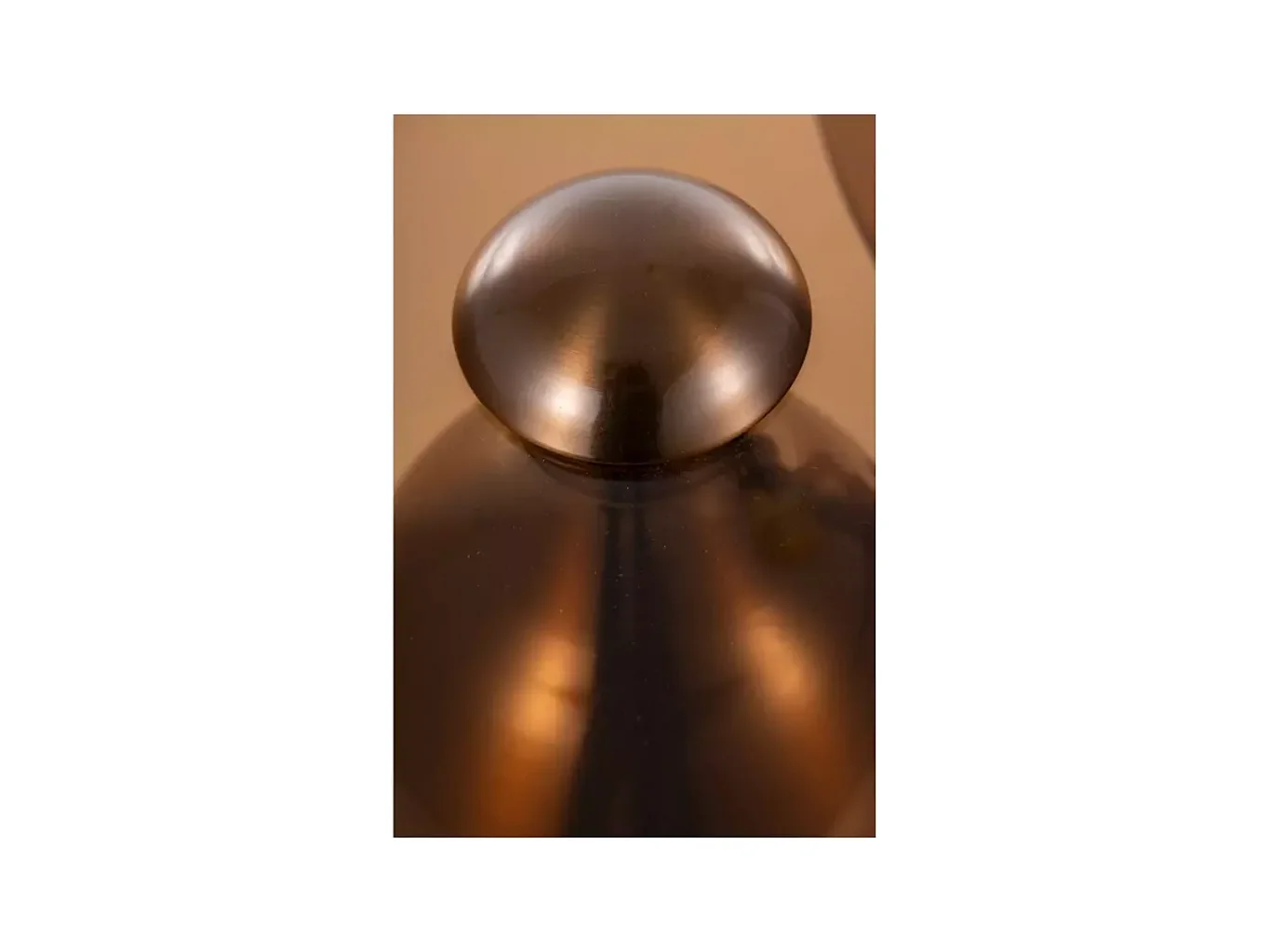 Tables d’appoint originales LAVILE en marron et en cuivre brillant