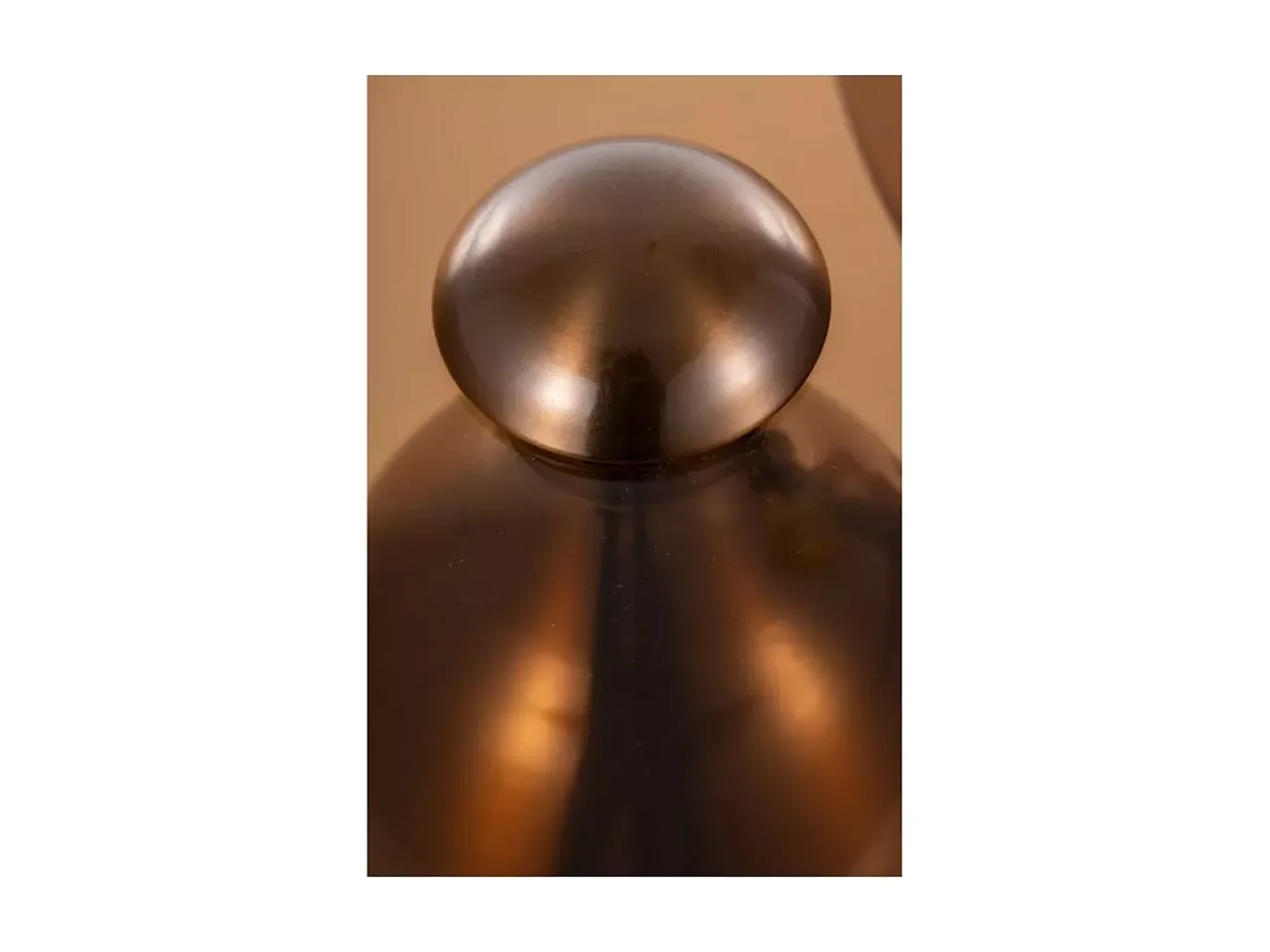 Tables d’appoint originales LAVILE en marron et en cuivre brillant