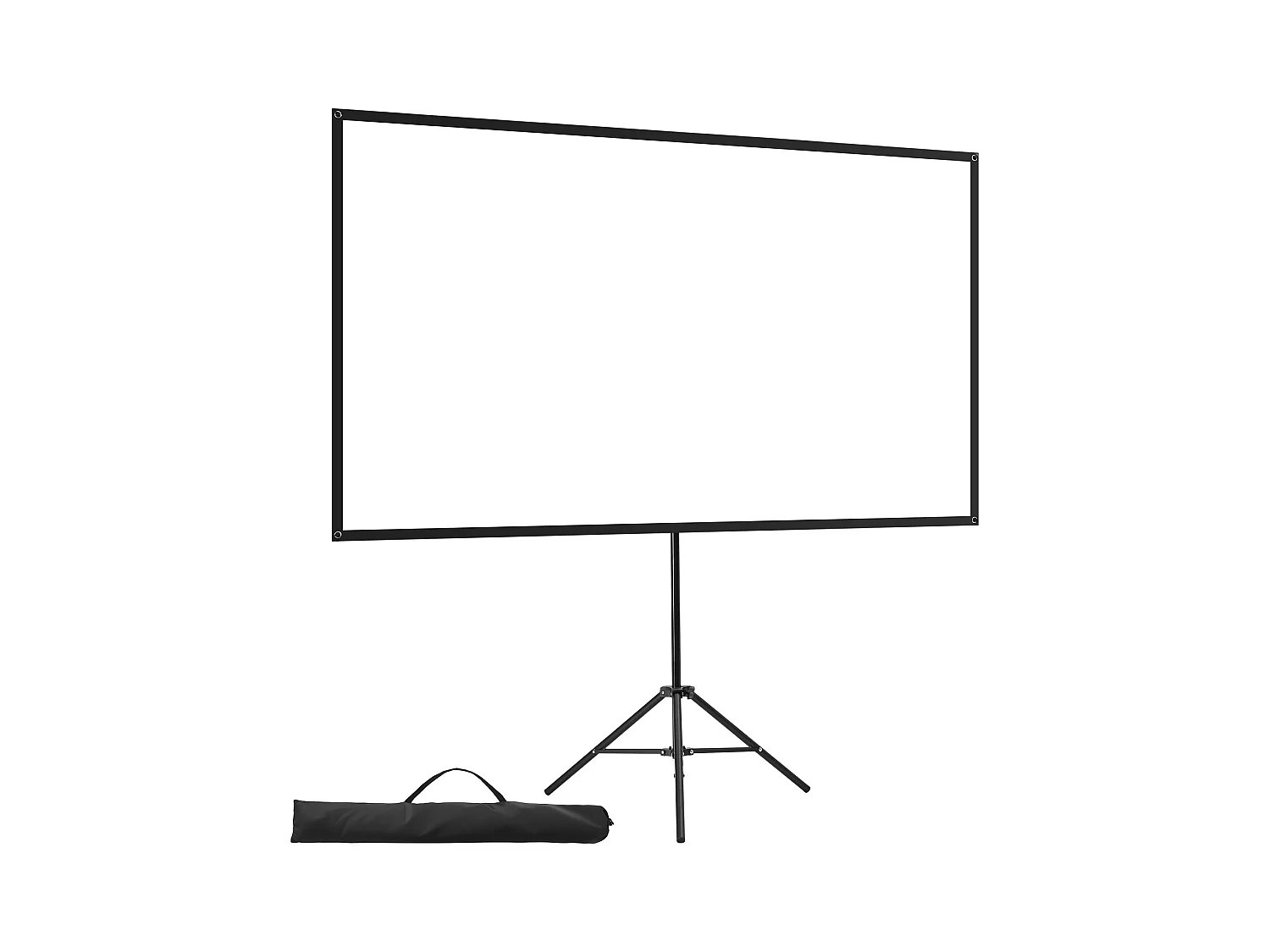 Projektionsleinwand SucceBuy mit Stativ 203,2 cm, Tragbare und Knitterfeste Projektionsleinwand, Großer Betrachtungswinkel 160°, 16:9 4K HD