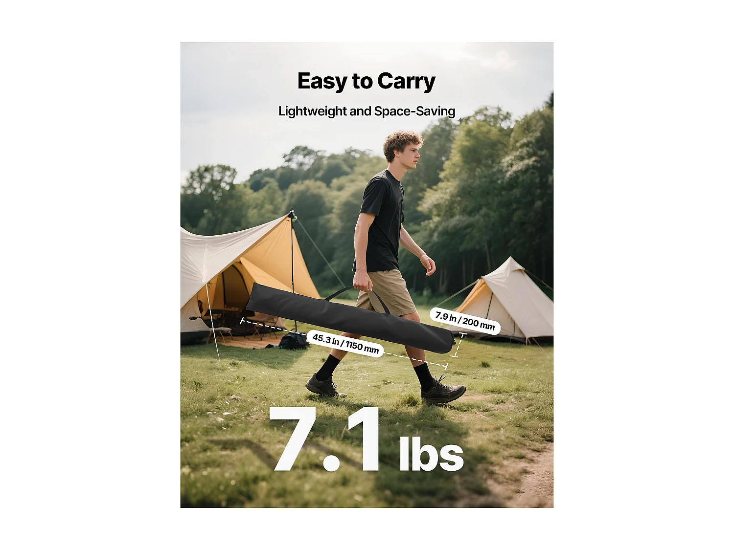 Écran de Projection SucceBuy avec Trépied de 203,2 cm, Toile de Projection Portable et Infroissable, Grand Angle de Vision 160°, 16:9 4K HD