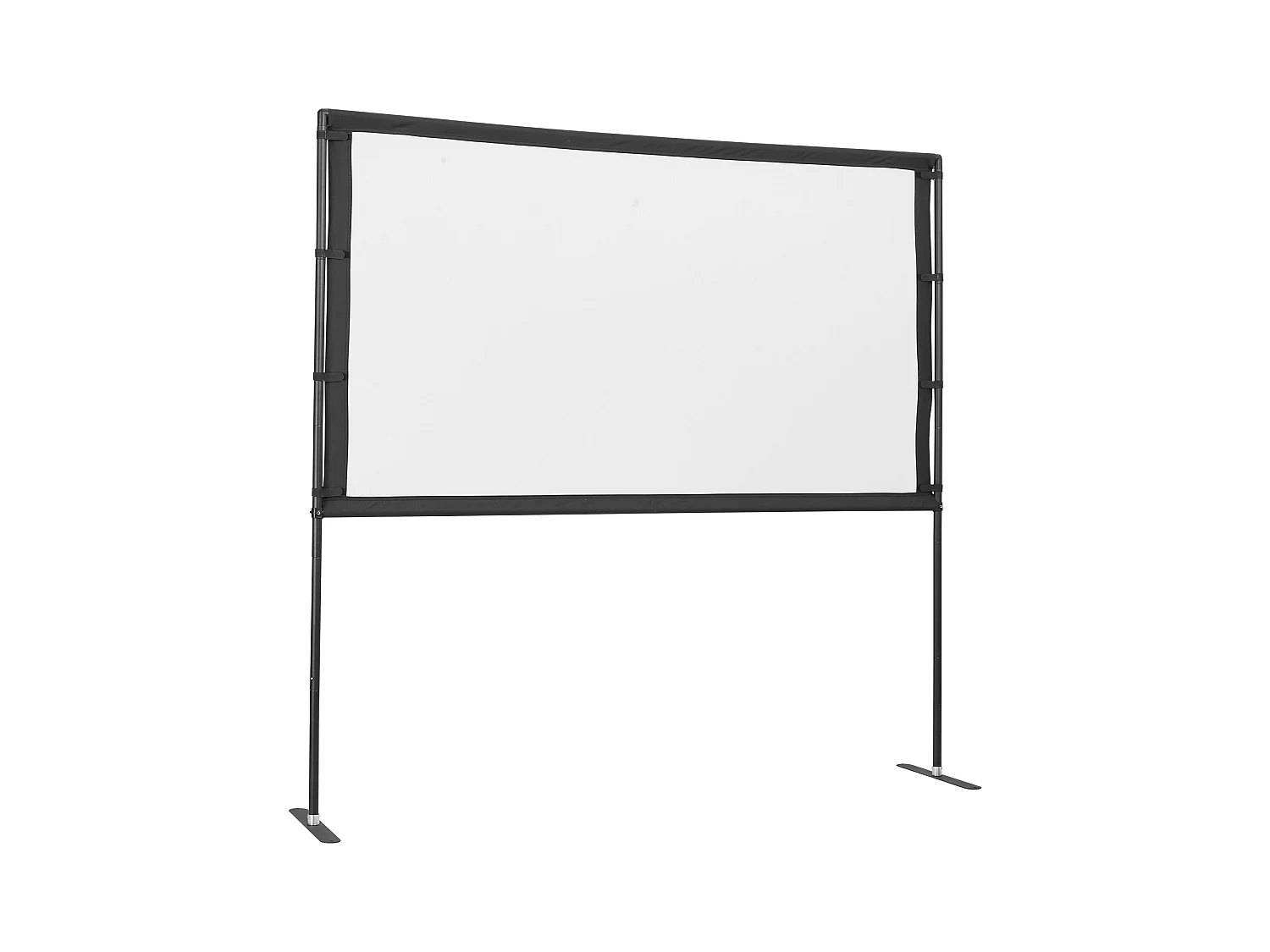 Projektionsleinwand SucceBuy 203,2 cm mit 2 Füße, Tragbare und Knitterfeste Projektionsleinwand, Großer Betrachtungswinkel 160°, 16:9 4K HD
