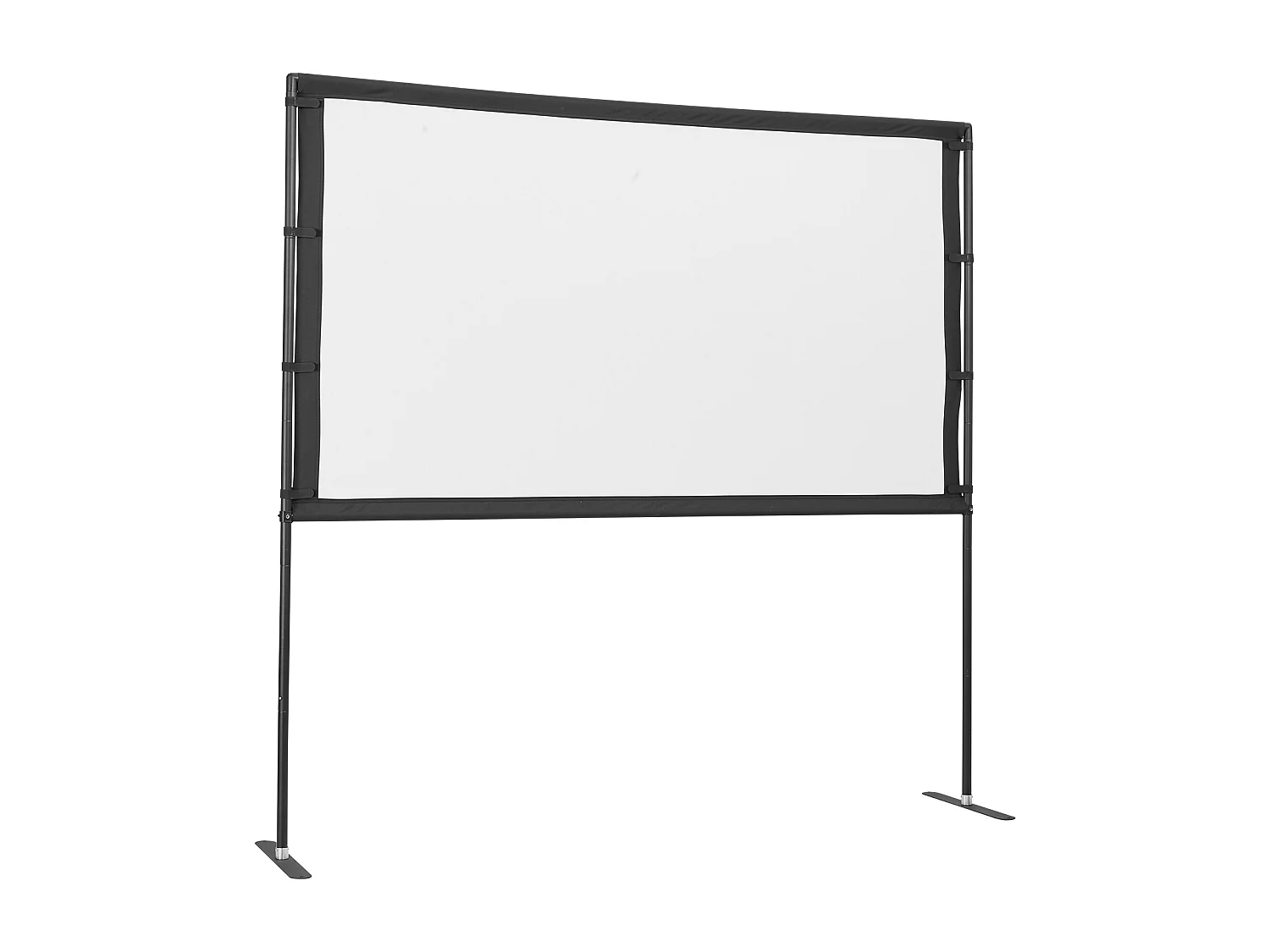 Projektionsleinwand SucceBuy 203,2 cm mit 2 Füße, Tragbare und Knitterfeste Projektionsleinwand, Großer Betrachtungswinkel 160°, 16:9 4K HD