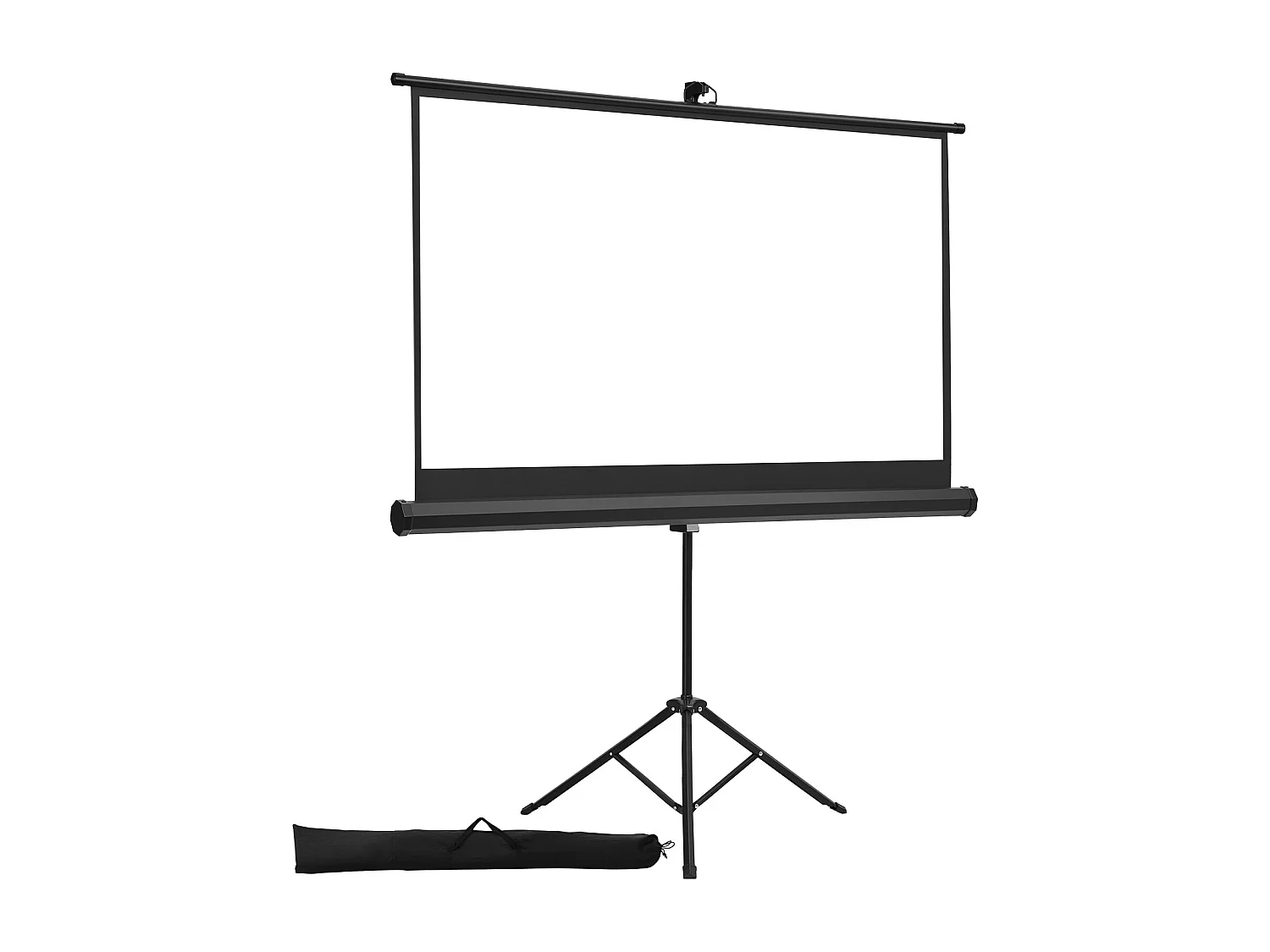 Schermo di Proiezione SucceBuy con Treppiede da 152,4 cm, Telo di Proiezione Portatile e Anti-Grinza, Grande Angolo di Visione 160°, 16:9 4K HD