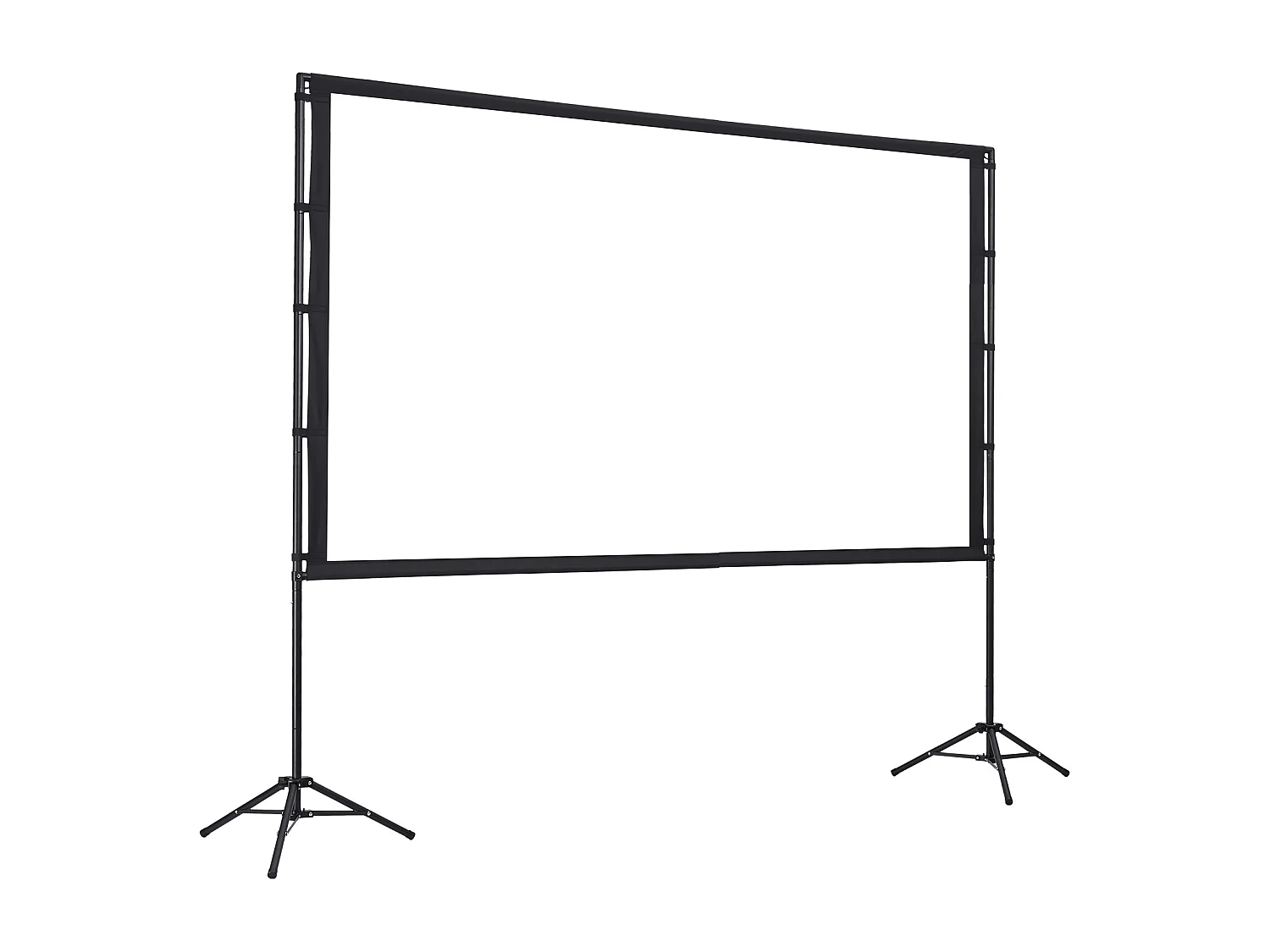 Écran de Projection SucceBuy de 254 cm avec 2 Trépieds, Toile de Projection Portable et Infroissable, Grand Angle de Vision 160°, 16:9 4K HD