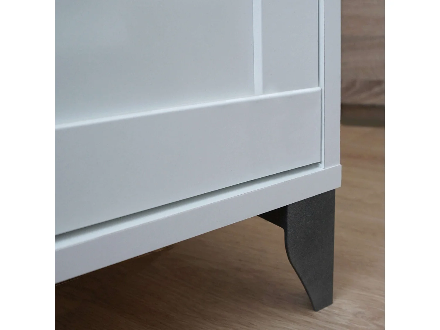 Meuble de salle de bain double Toscana, 2 portes, sans lavabo, 120 cm, blanc/chêne