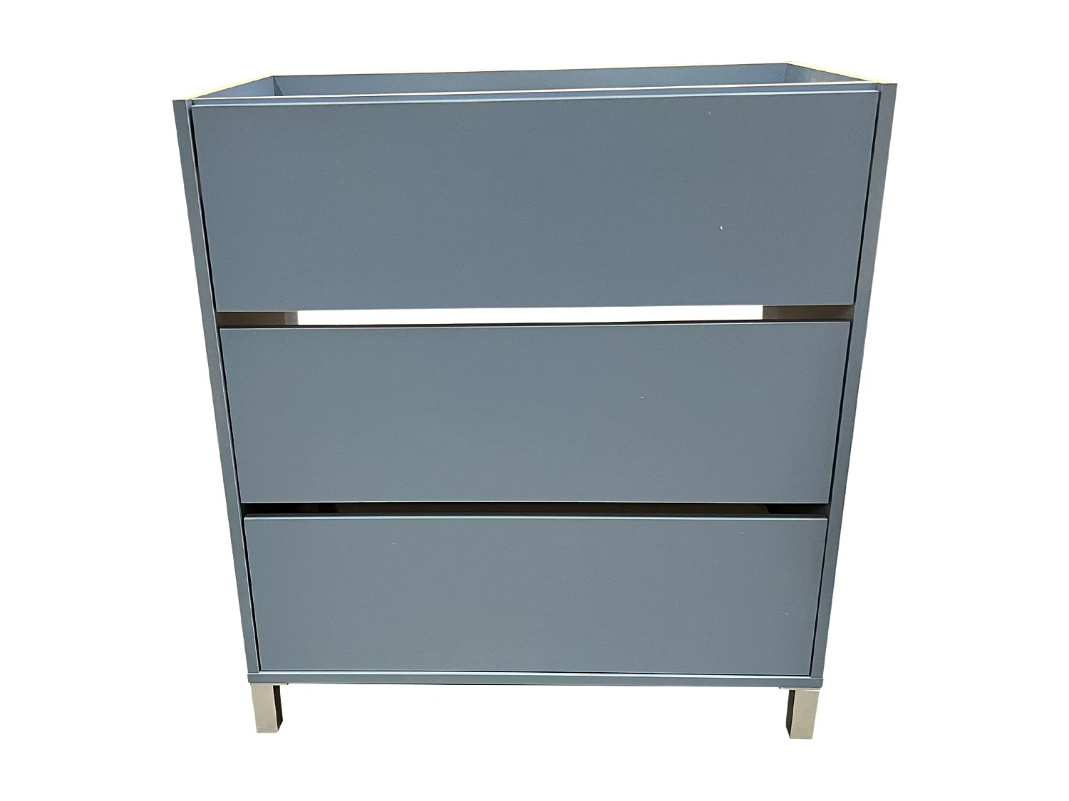 Mueble Baño 82 cm Kalma c/Patas y Espejo (Sin Lavabo) Azul Talco