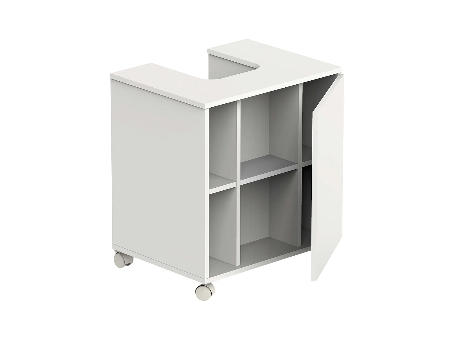 Baño con Ruedas Sitra Blanco Brillo 59 cm