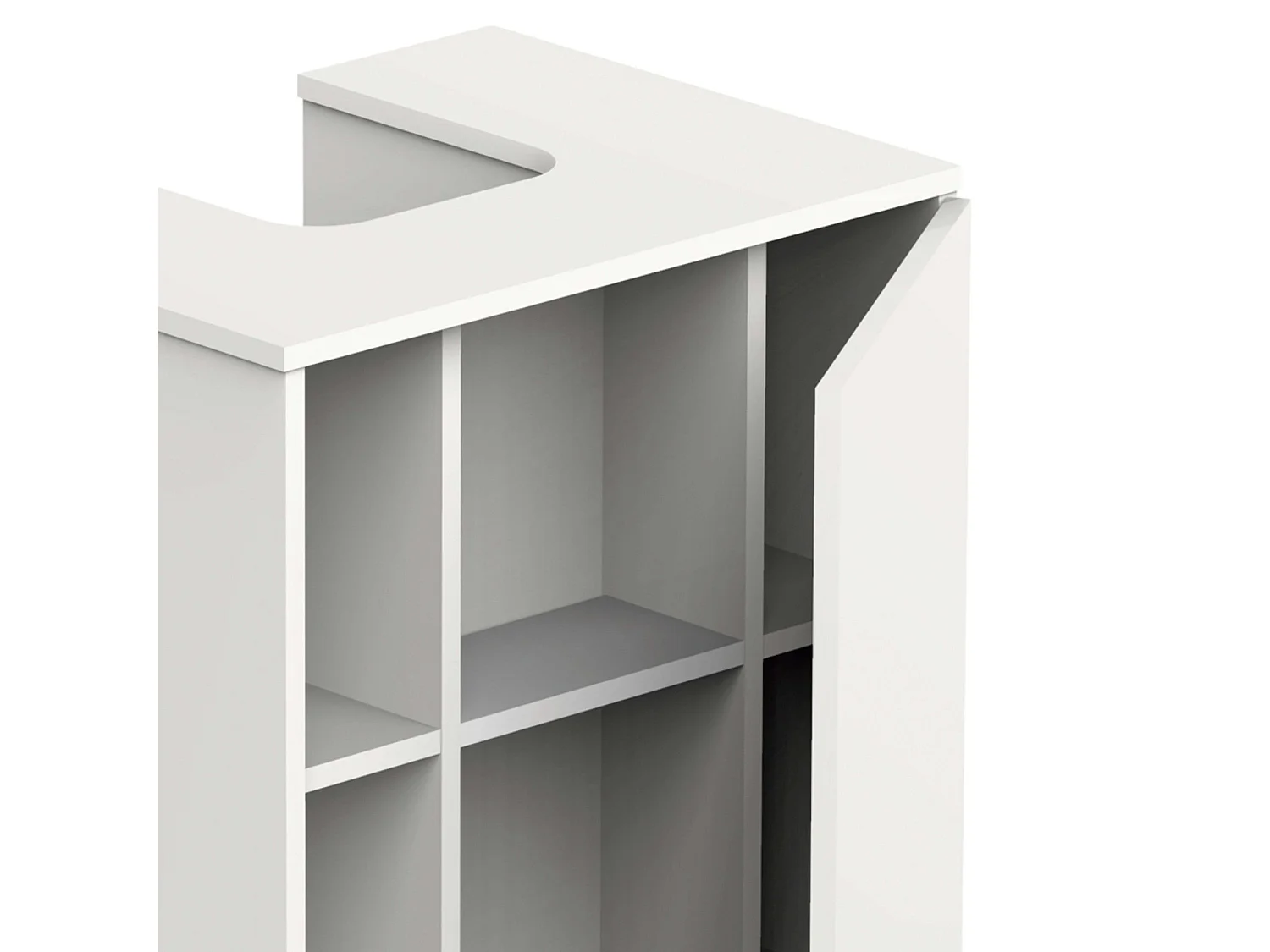 Baño con Ruedas Sitra Blanco Brillo 59 cm