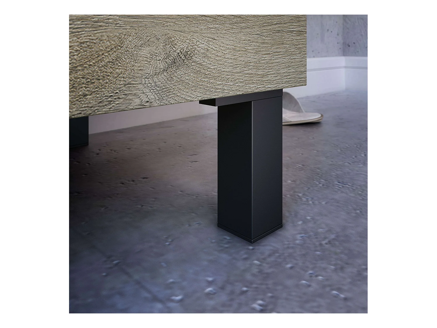 Mueble Baño Athenea Natural Roble Alaska c/Espejo y Lavabo 80x80x45cm