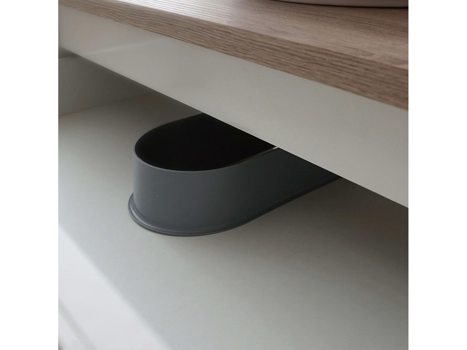 Mueble Baño 60 cm Toscana 2 Cajones Nórdico Blanco y Roble Cambrian