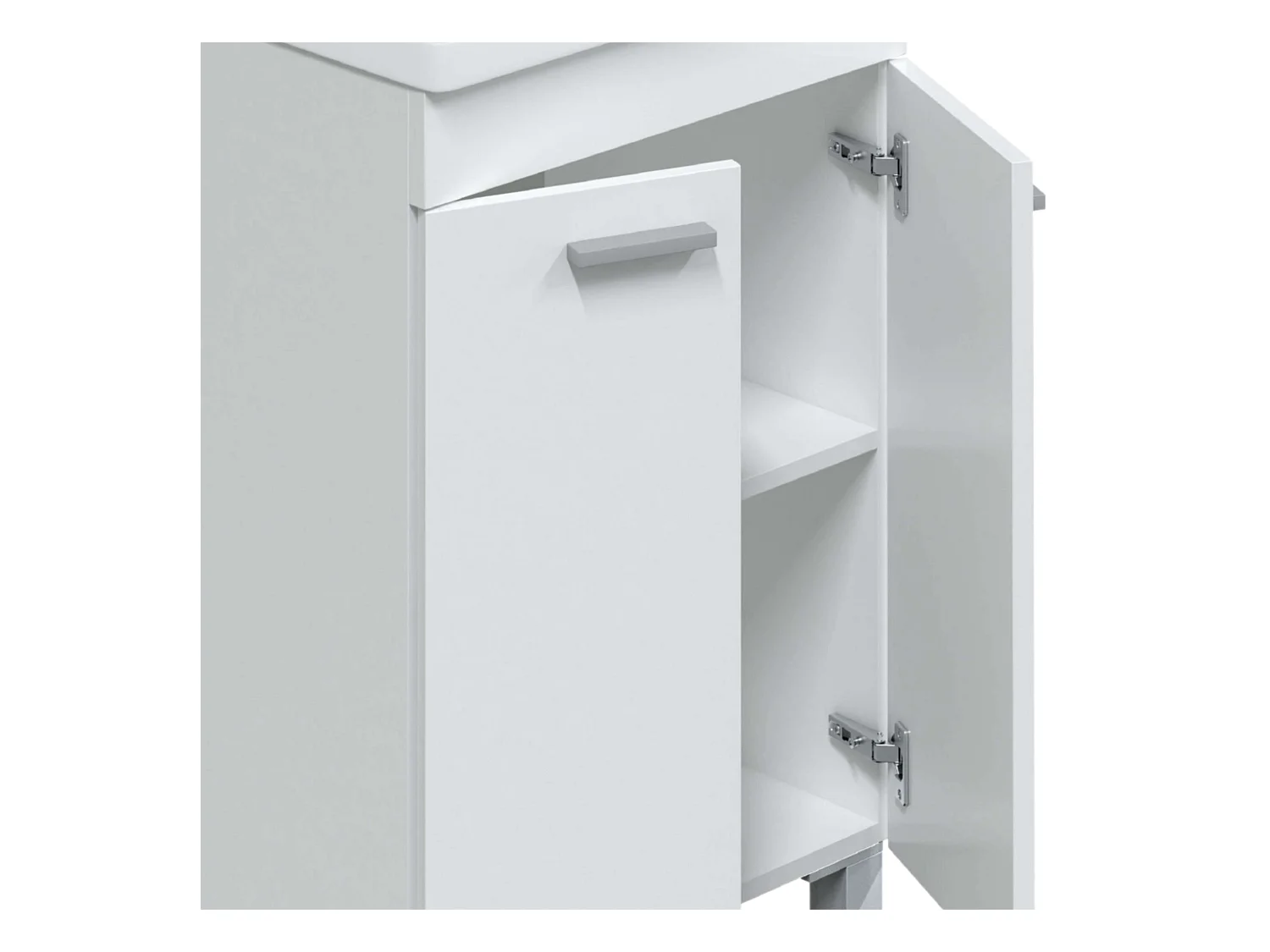 Mueble de Baño Camelia Blanco 2 Puertas con Espejo 50x80x40 cm