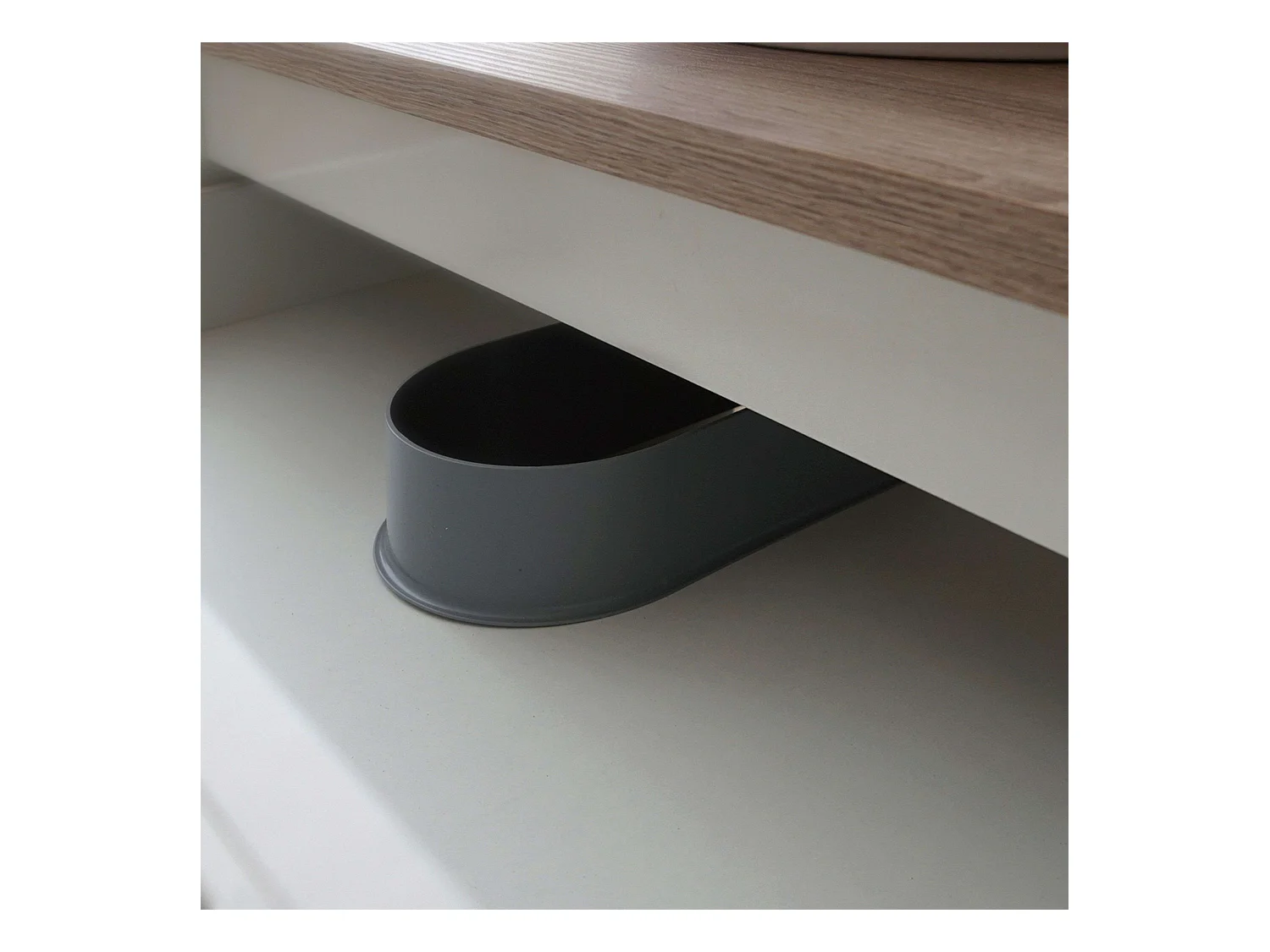 Meuble de salle de bain 61 cm Toscana 2 tiroirs Blanc nordique et chêne cambrien