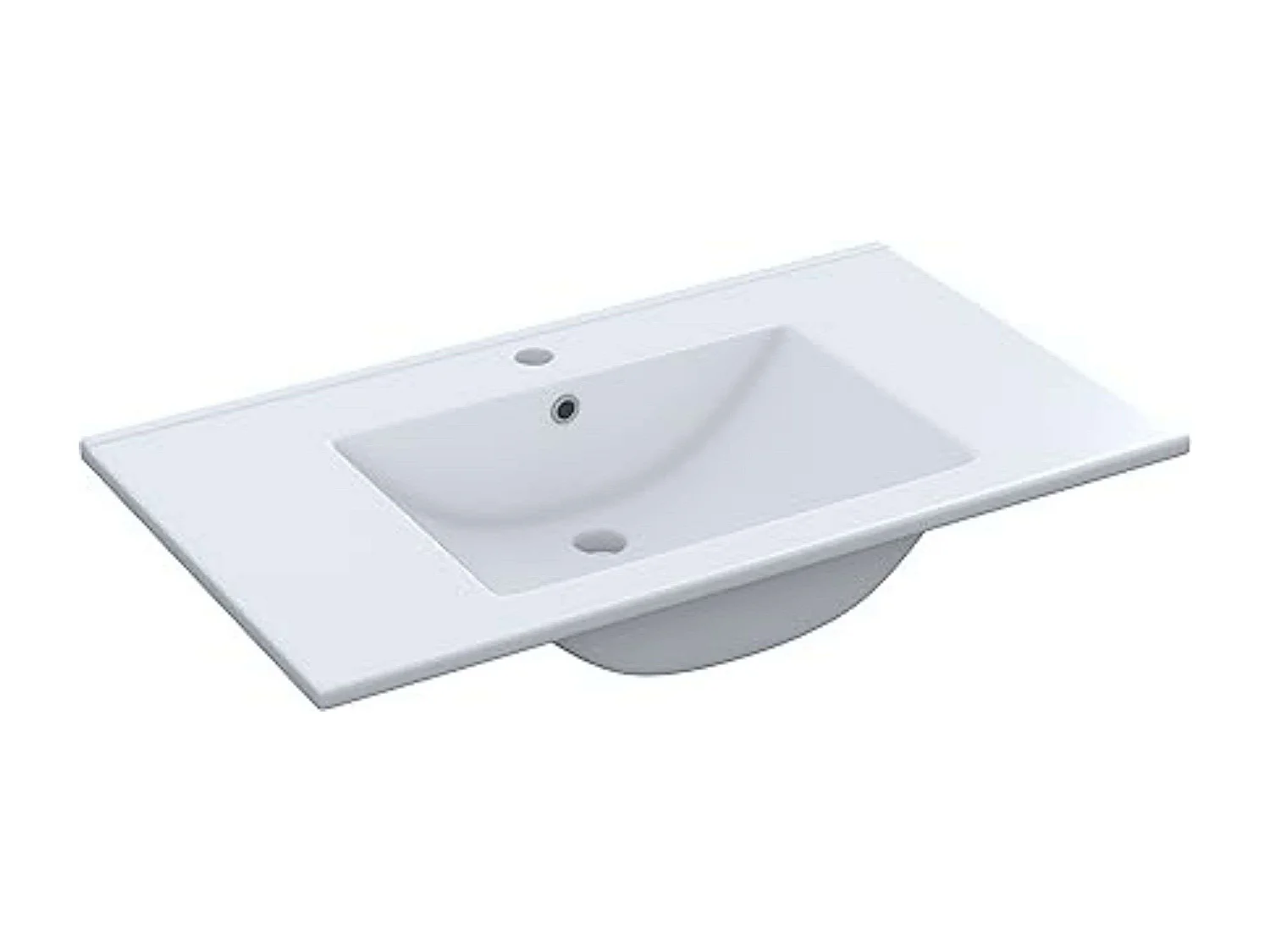 Mueble baño Plutón Indust. Color Cemento 2 Cajones Espejo 80x45x57 cm