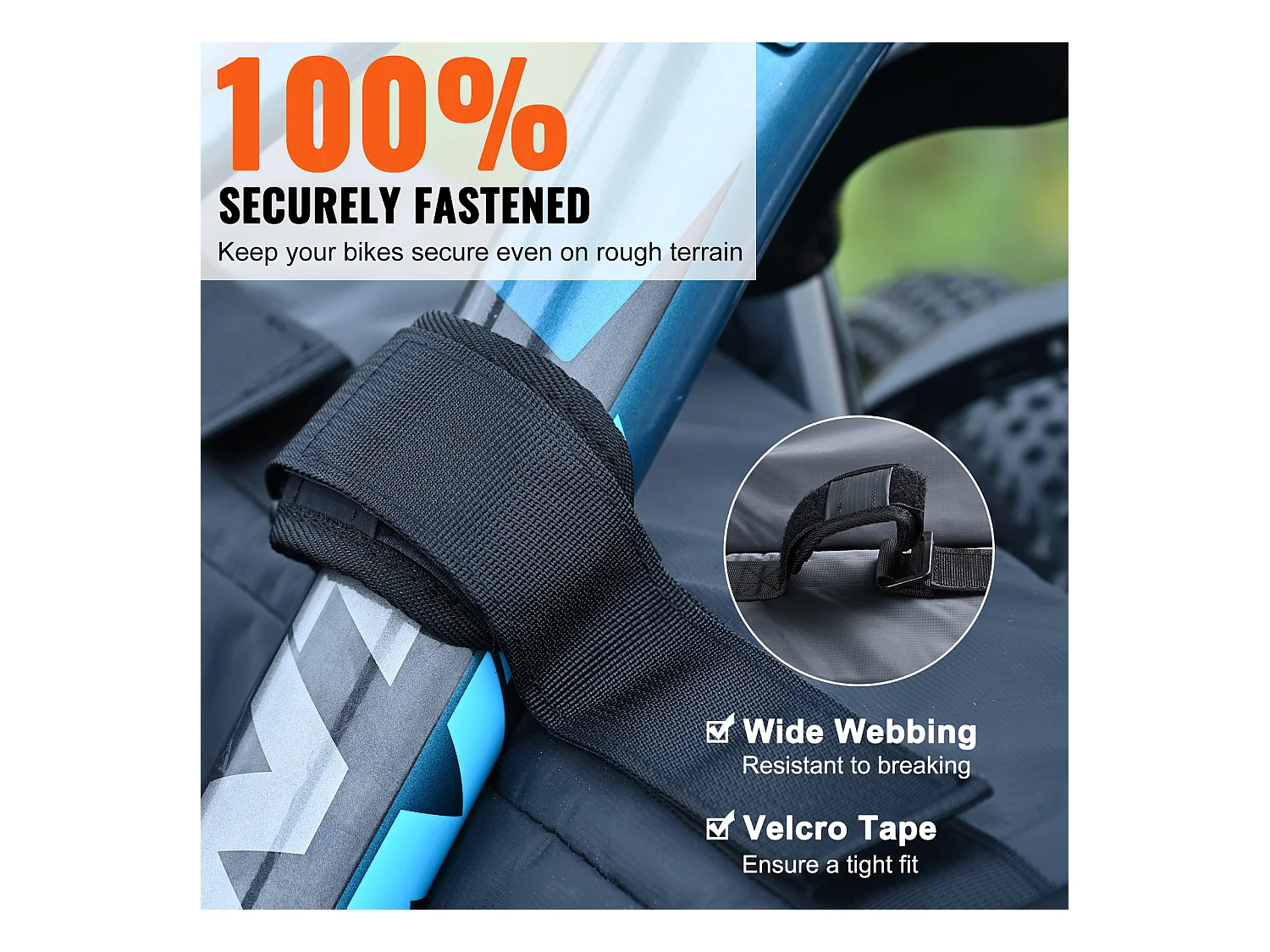 Coussin de Protection de Hayon SucceBuy 135x83 cm Coussin de Hayon Porte-Vélos avec 5 Sangles de Fixation Housse de Protection pour Hayon de Pick-up 2 Poches