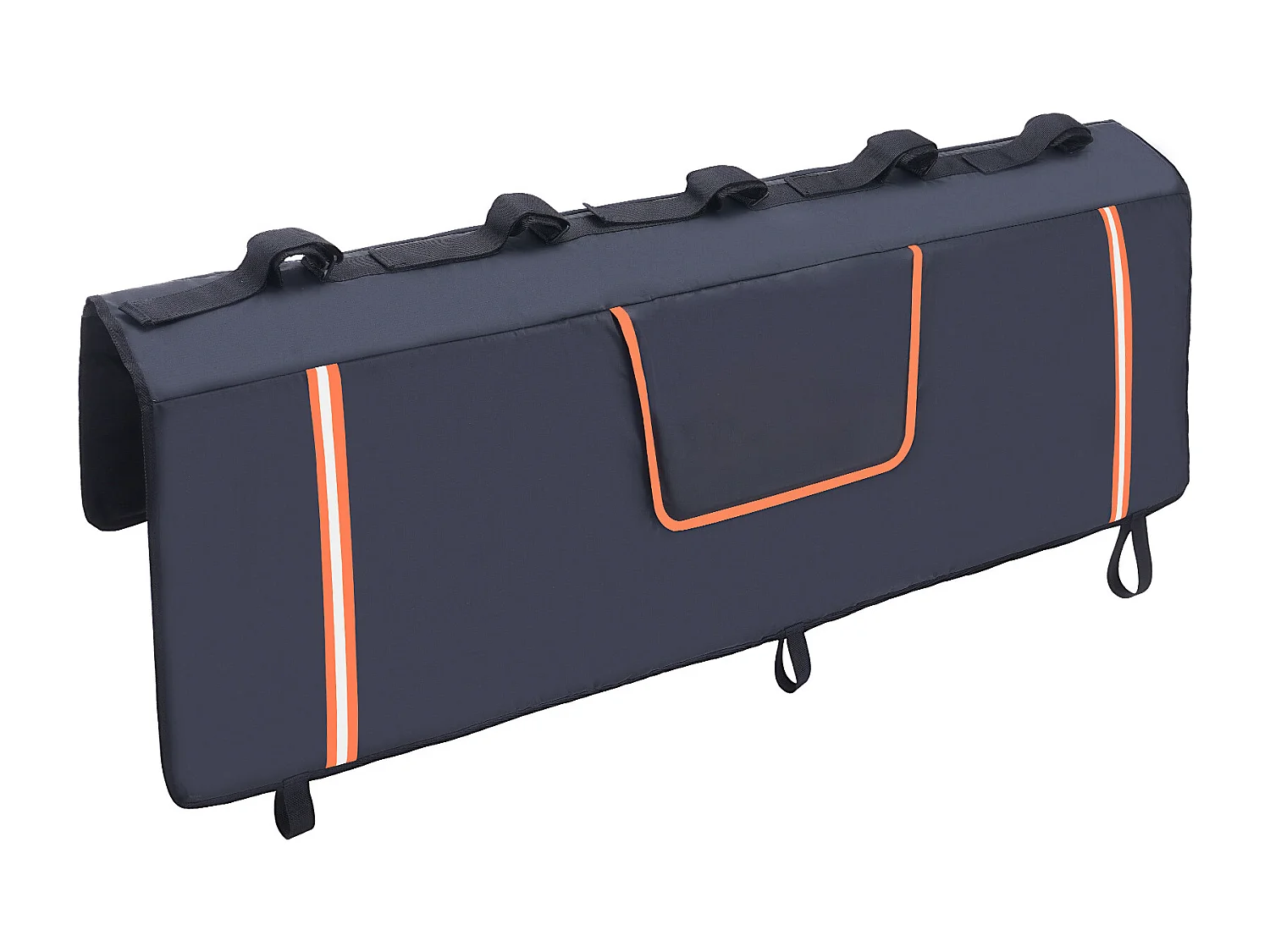 Coussin de Protection de Hayon SucceBuy 135x83 cm Coussin de Hayon Porte-Vélos avec 5 Sangles de Fixation Housse de Protection pour Hayon de Pick-up 2 Poches