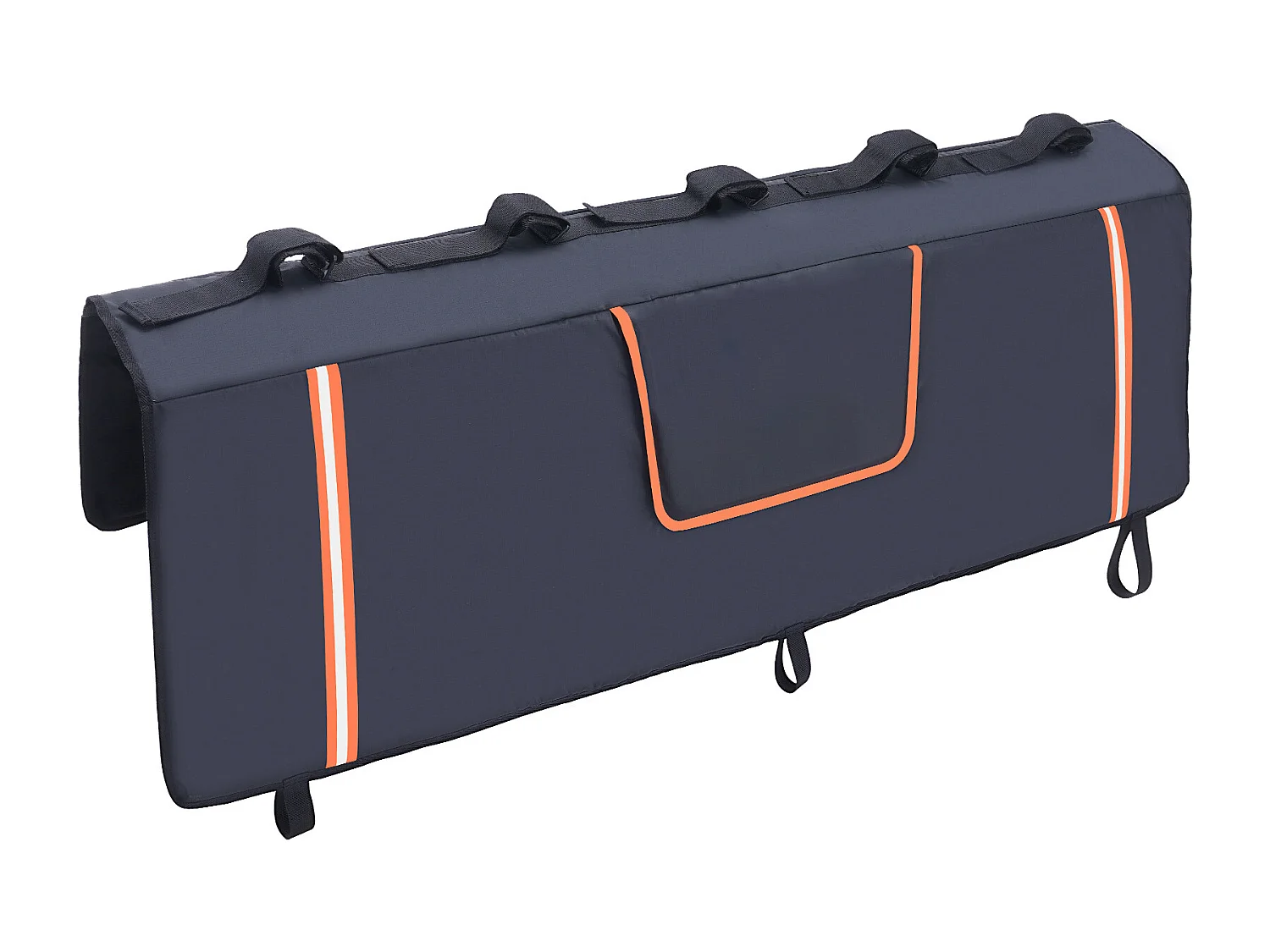 Coussin de Protection de Hayon SucceBuy 135x83 cm Coussin de Hayon Porte-Vélos avec 5 Sangles de Fixation Housse de Protection pour Hayon de Pick-up 2 Poches