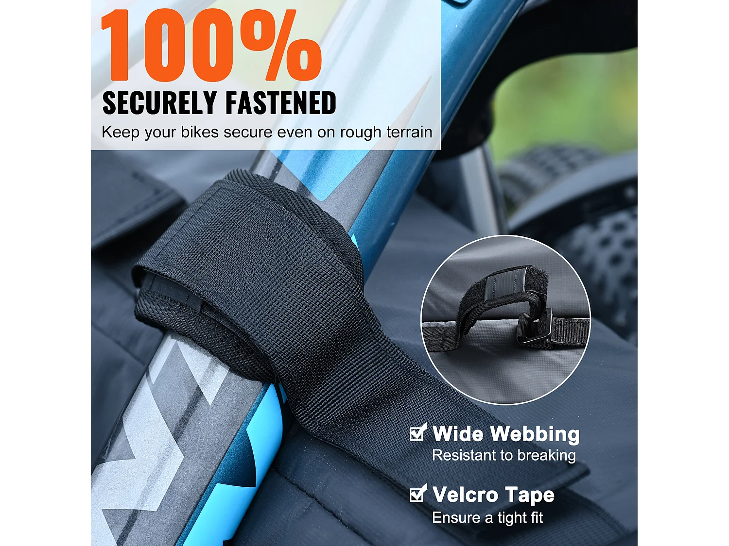 Coussin de Protection de Hayon SucceBuy 135x83 cm Coussin de Hayon Porte-Vélos avec 5 Sangles de Fixation Housse de Protection pour Hayon de Pick-up 2 Poches