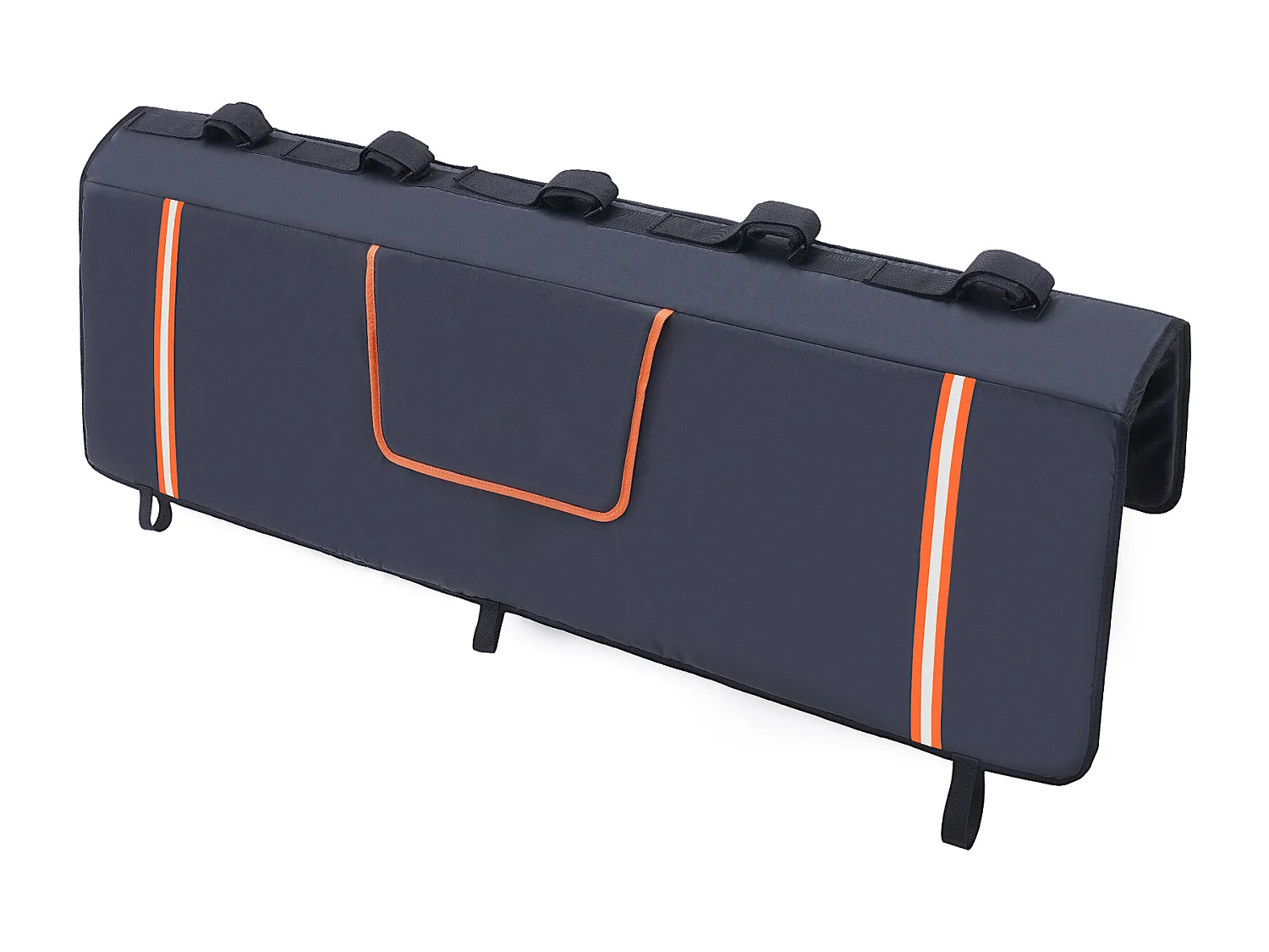 Coussin de Protection de Hayon SucceBuy 135x83 cm Coussin de Hayon Porte-Vélos avec 5 Sangles de Fixation Housse de Protection pour Hayon de Pick-up 2 Poches