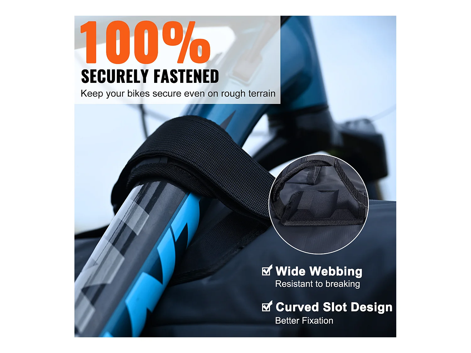 Cojín de Protección SucceBuy de Portón 157x93 cm Cojín de Portón para Bicicletas en PVC y Esponja Funda de Protección para Portón de Pick-up 6 Correas