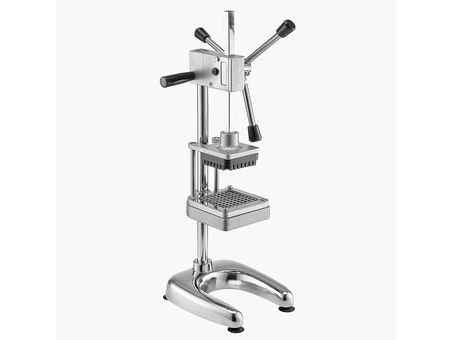 Coupe-Frites Pomme SucceBuy de Terre Professionnel Manuel, Coupe-Légumes et Fruits Multifonction, avec 3 Lames de Rechange 12,7 mm, 9,5 mm, 6,4 mm