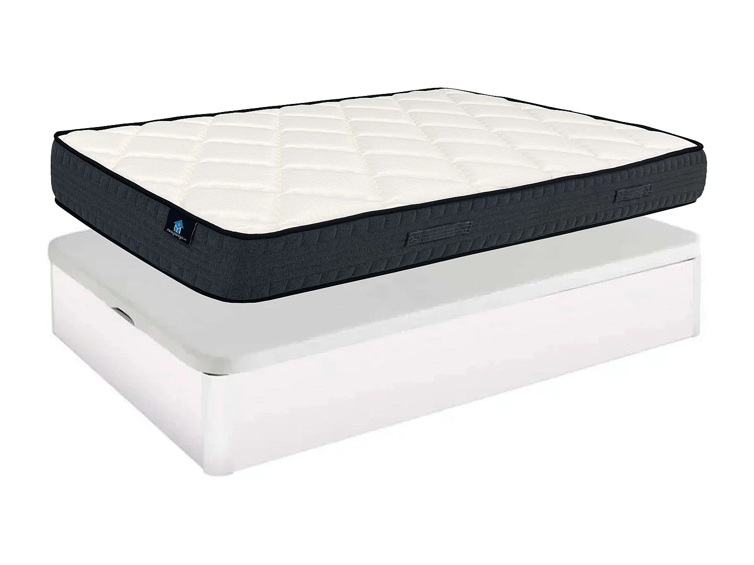 Pack Descanso 90x190 cm Canapé + Colchón Alpha Blanco