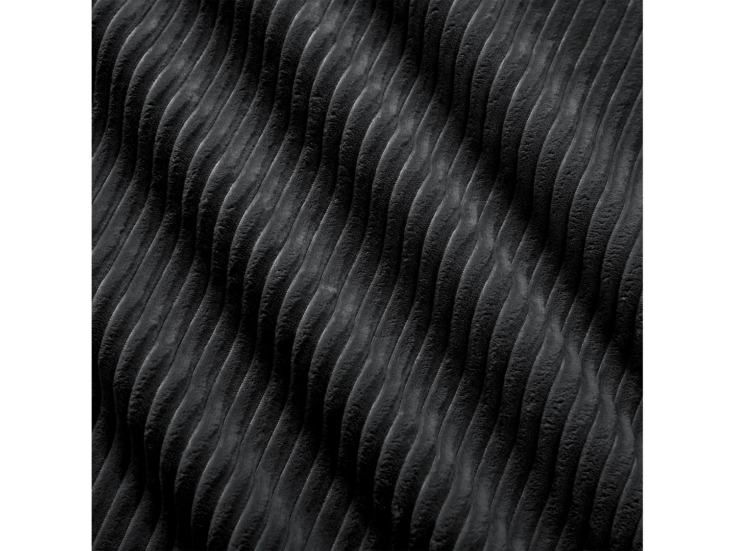 Canapé 2 places avec coussins - Canapé droit avec accoudoirs incurvés et coussins décoratifs - velours côtelé noir