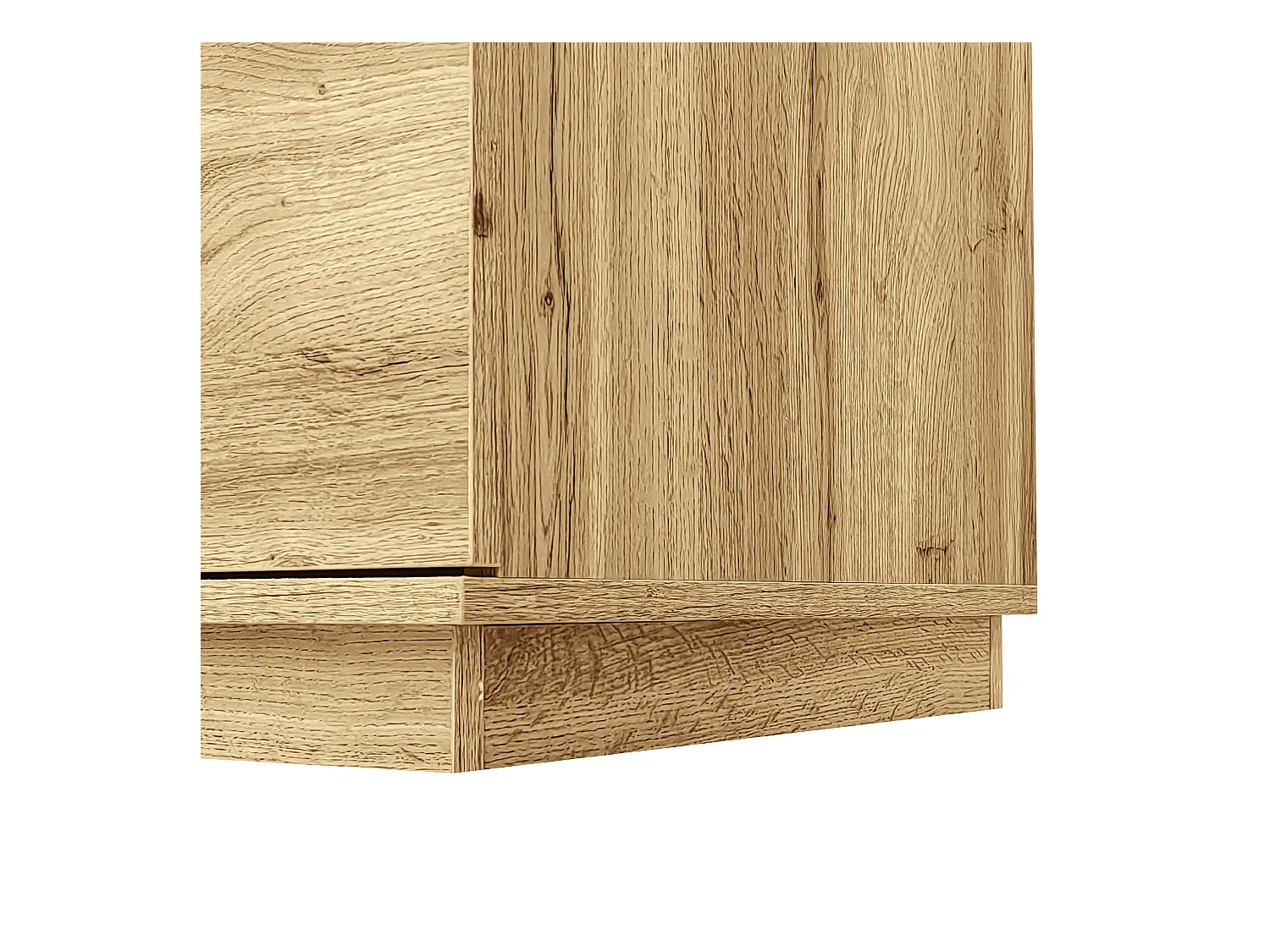 Drewniana szafka pod telewizor - szafka pod telewizor z 2 opuszczanymi drzwiami i 2 drzwiami na zawiasach - otwarta przestrzeń do przechowywania