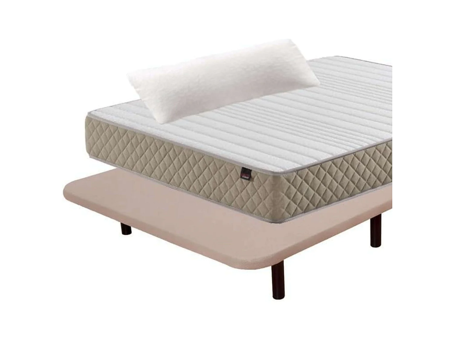 Pack Ahorro Deluxe Descanso 135x190 cm (colchón + base + patas + almohada)