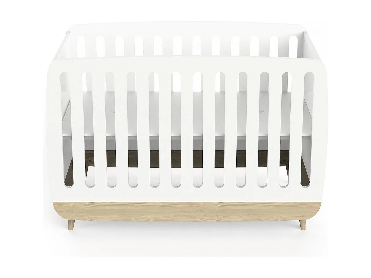 Cuna "Firmiana" - 60 x 120 cm - Blanco mate